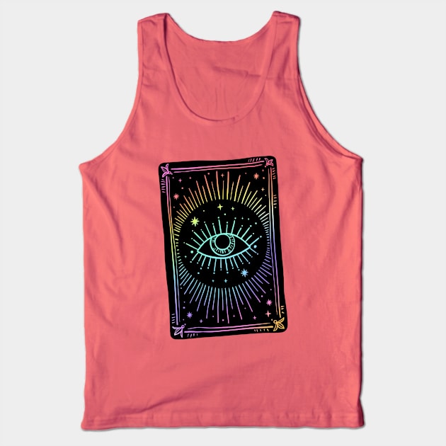fortune-telling card with all seeing eye Tank Top by OccultOmaStore